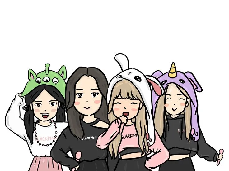 ảnh chibi Blackpink 42