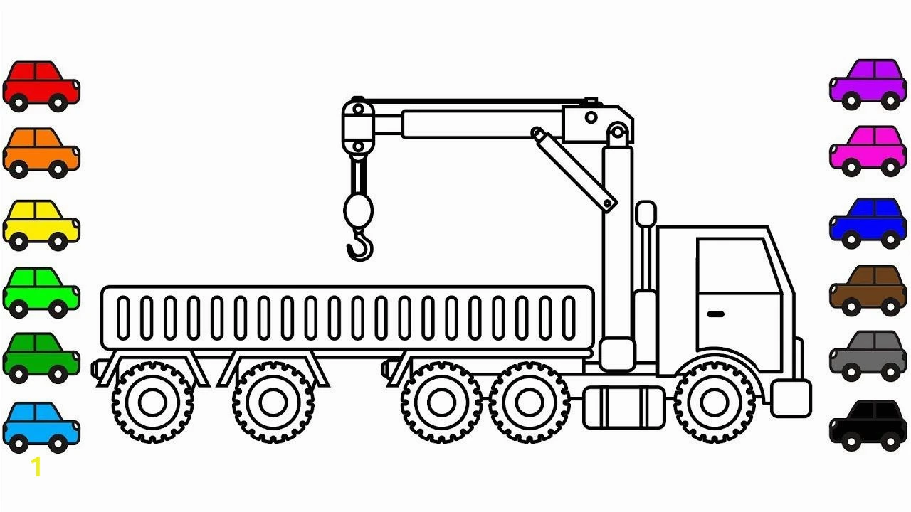 Bộ sưu tập 150+ tranh tô màu xe cẩu đa dạng cho các bạn nhỏ 24