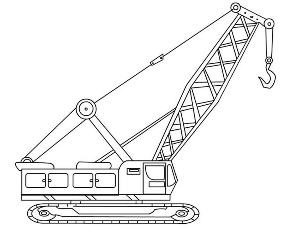 Bộ sưu tập 150+ tranh tô màu xe cẩu đa dạng cho các bạn nhỏ 37