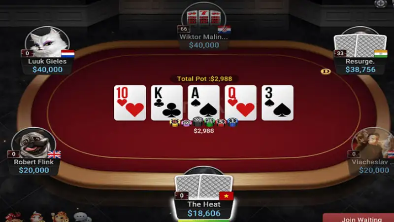 Cách chơi Poker qua 4 vòng