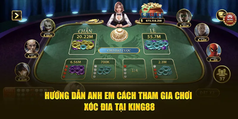 Hướng dẫn anh em cách tham gia chơi Xóc Đĩa tại King88