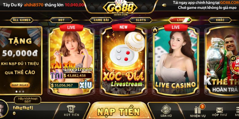 Casino Go88: sân chơi giải trí trực tuyến hàng đầu việt nam
