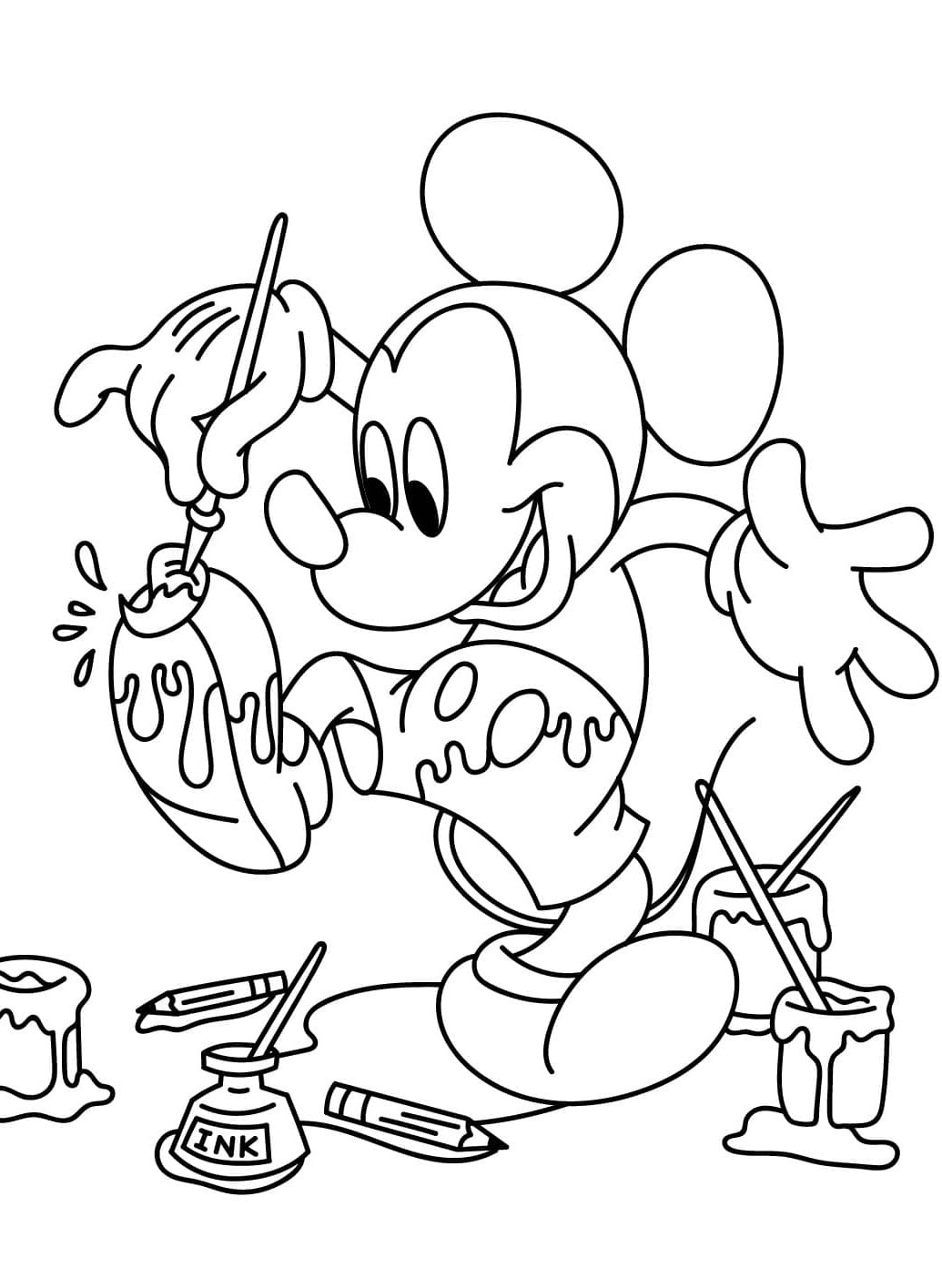 tô màu mickey 40