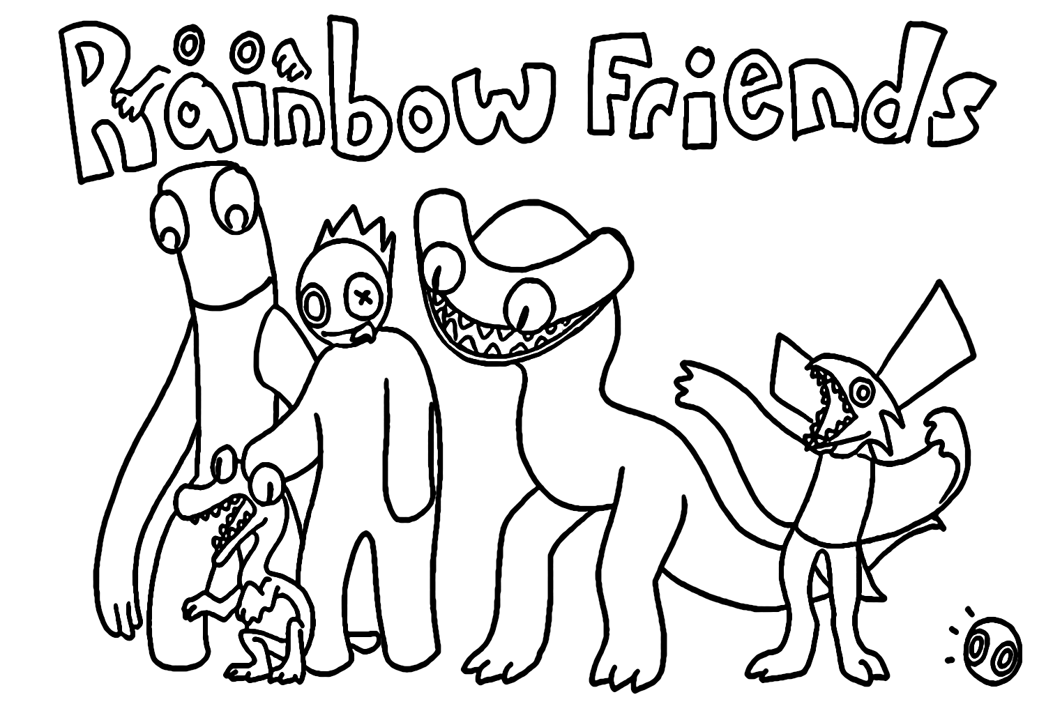 tô màu rainbow friends 64