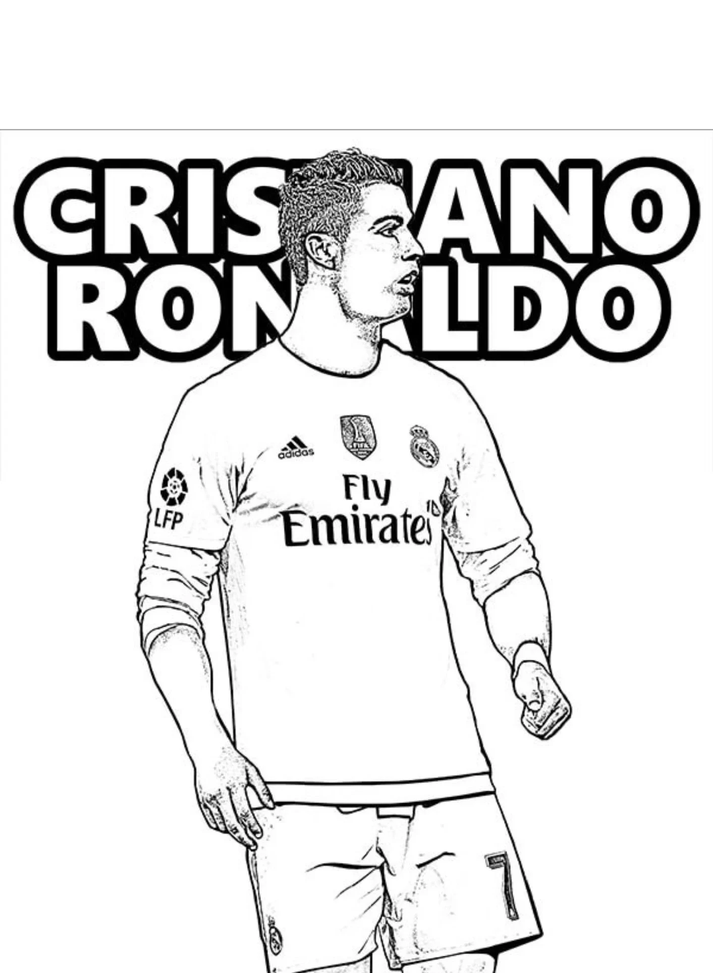 tô màu ronaldo 6