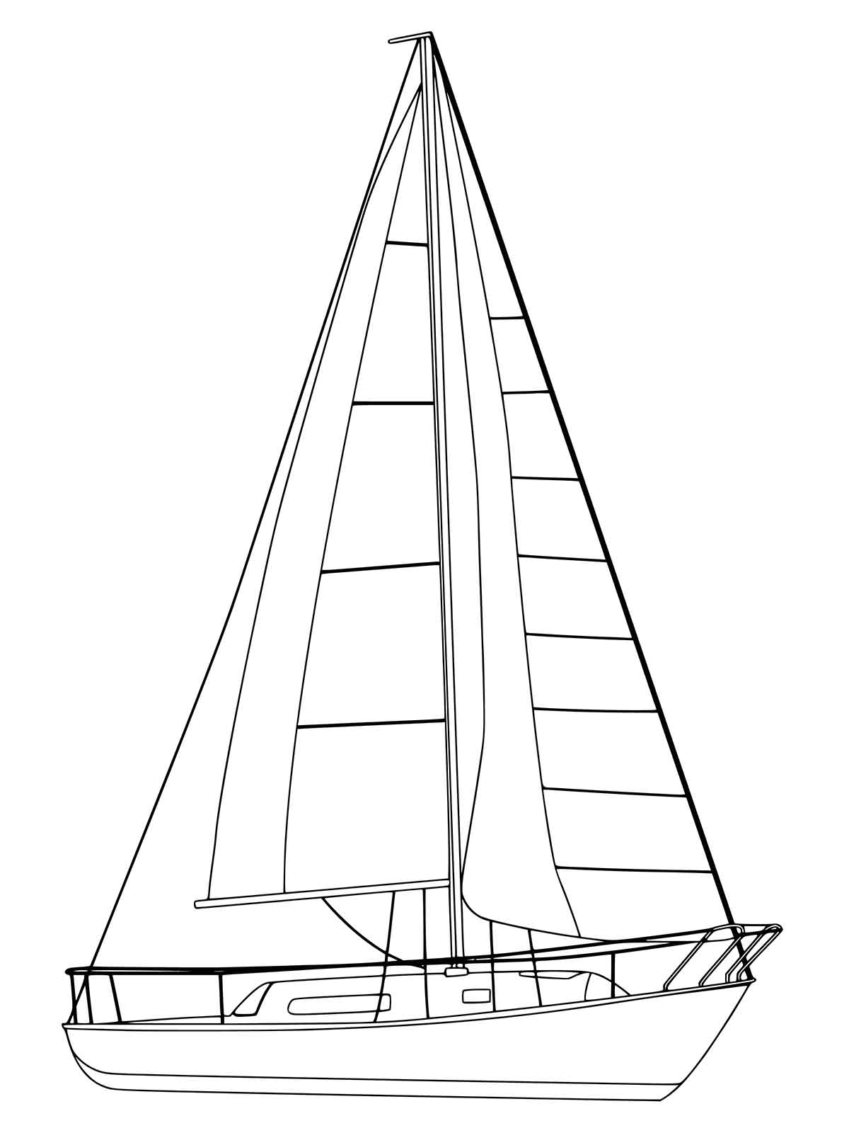 tô màu thuyền buồm 41