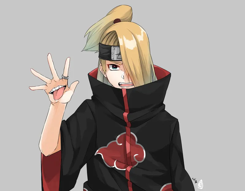 Tổng hợp ảnh fanart Deidara siêu ngầu 35