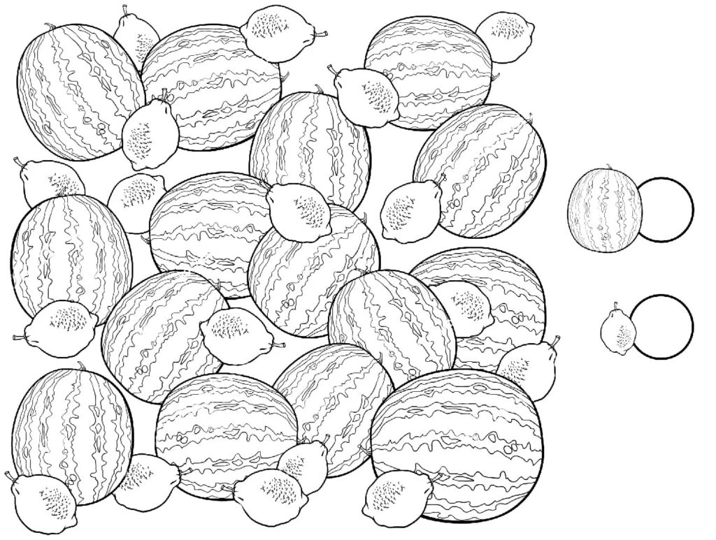 Top 300+ tranh tô màu dưa hấu giúp bé thỏa sức sáng tạo 48