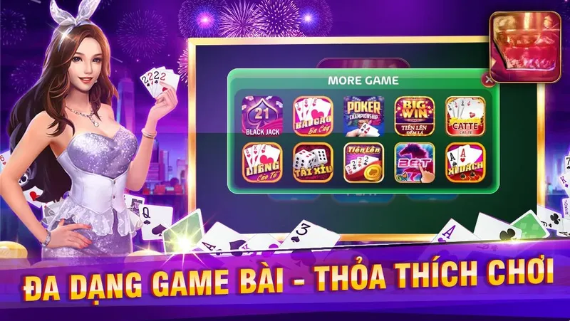 Các tựa game phổ biến tại VB777 game bài