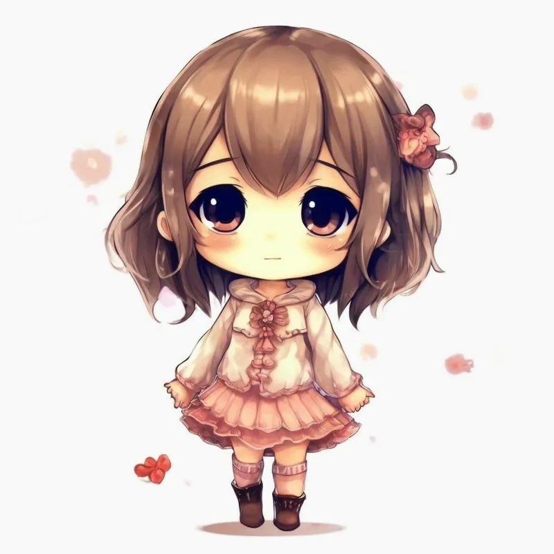 Hãy thử ngay ảnh chibi dễ thương làm avatar với chú cún siêu ngộ nghĩnh.