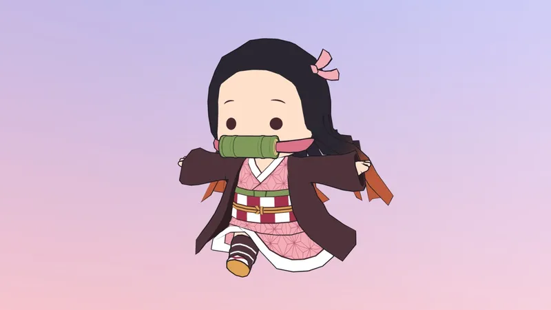 hình ảnh nezuko chibi 7