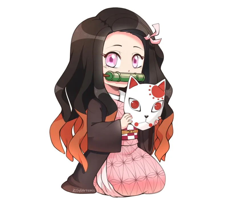 hình ảnh nezuko chibi 16