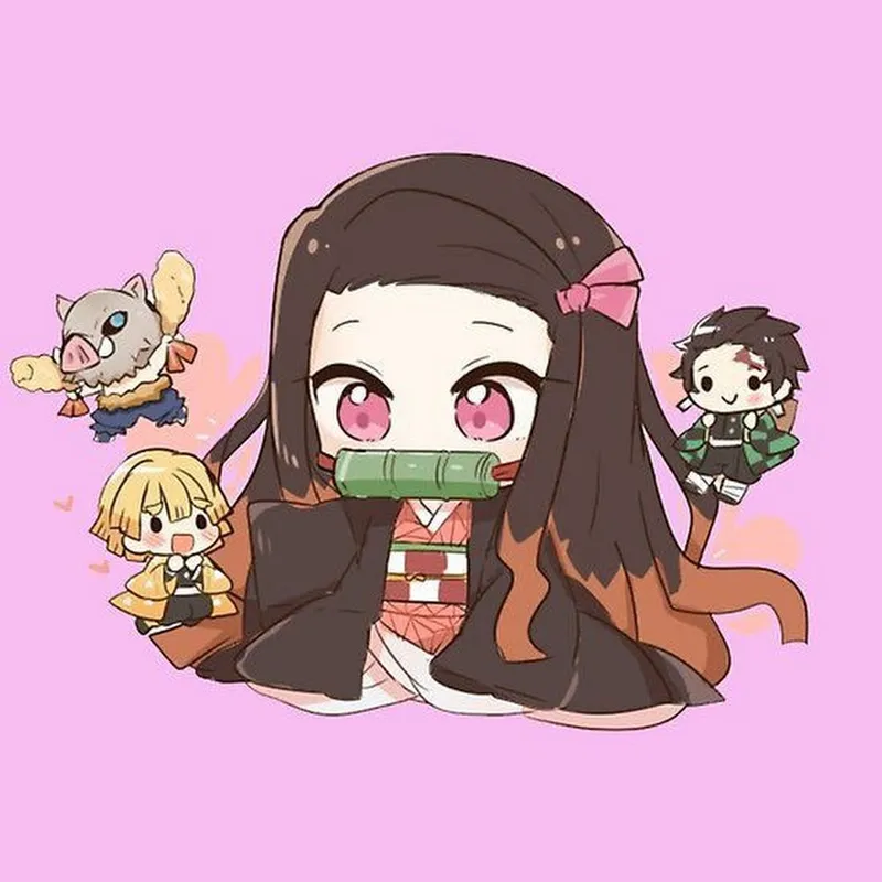 hình ảnh nezuko chibi 25