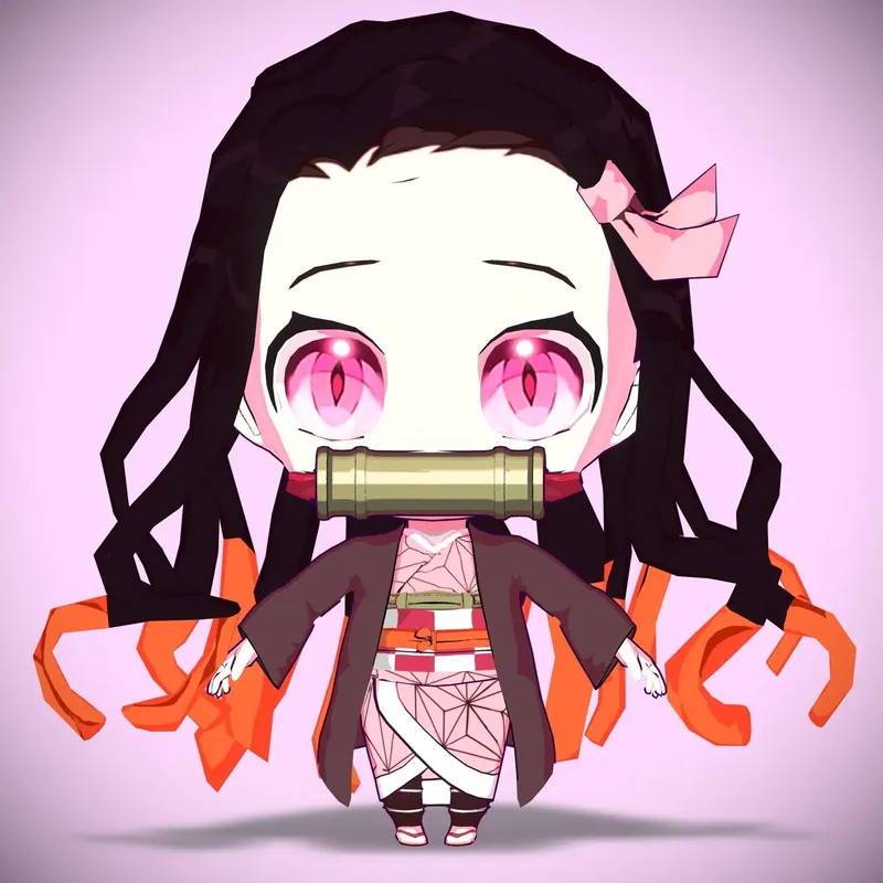 hình ảnh nezuko chibi 43