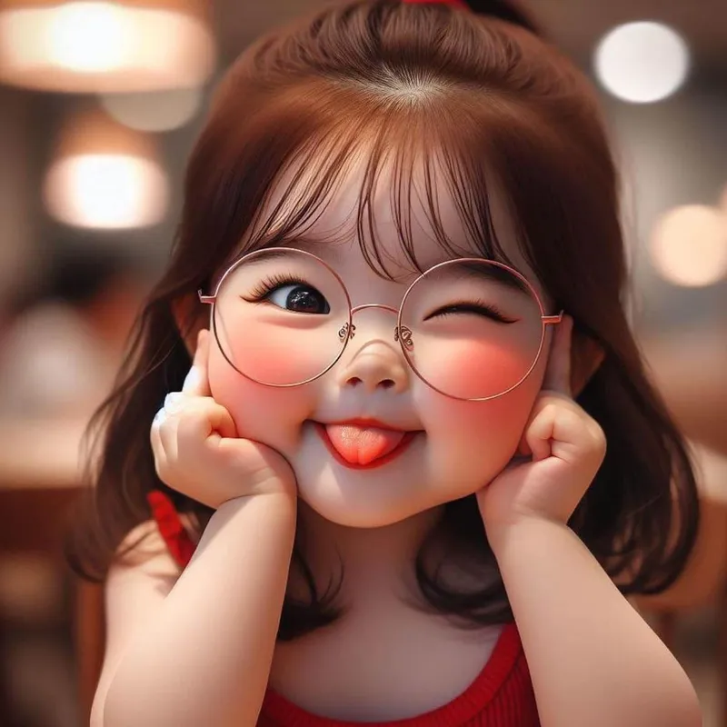 Ngắm hình chibi em bé dễ thương trong phong cách hoạt hình sinh động.