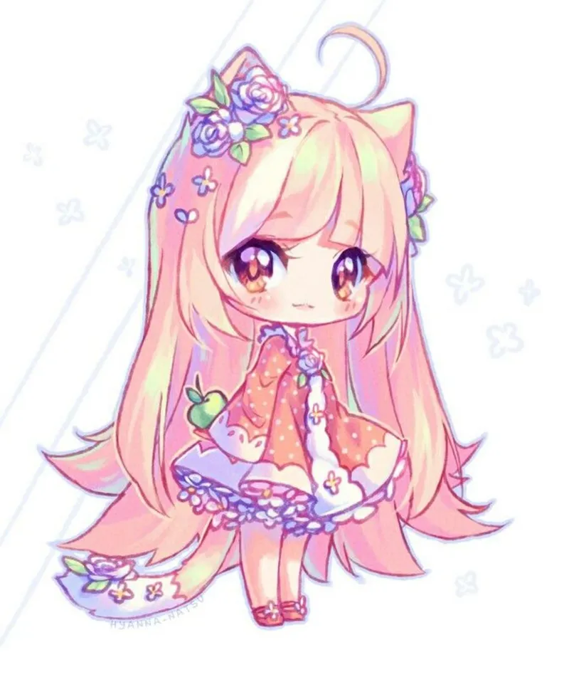 Hình nền anime chibi dễ thương 39