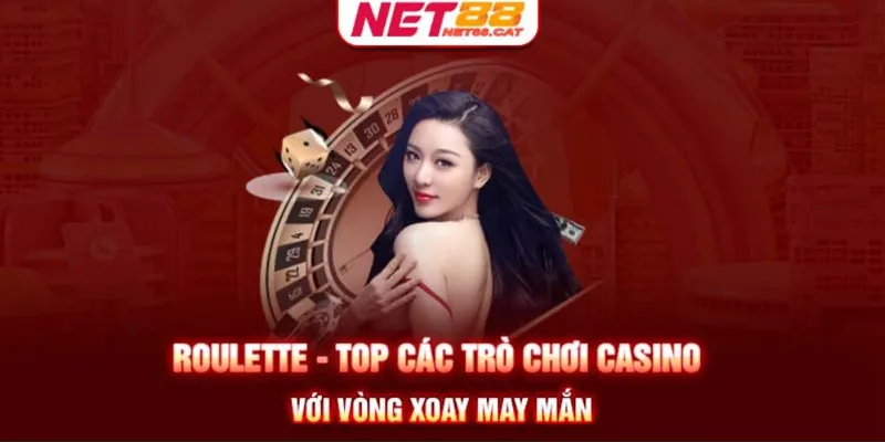 Roulette - Top các trò chơi casino với vòng xoay may mắn