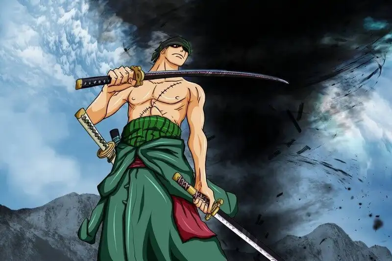 Khám phá hình ảnh Roronoa Zoro với các tư thế chiến đấu