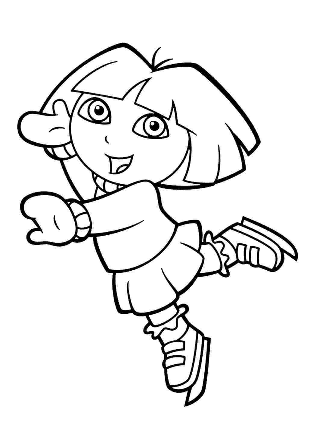 Tranh tô màu Dora the Explorer 3