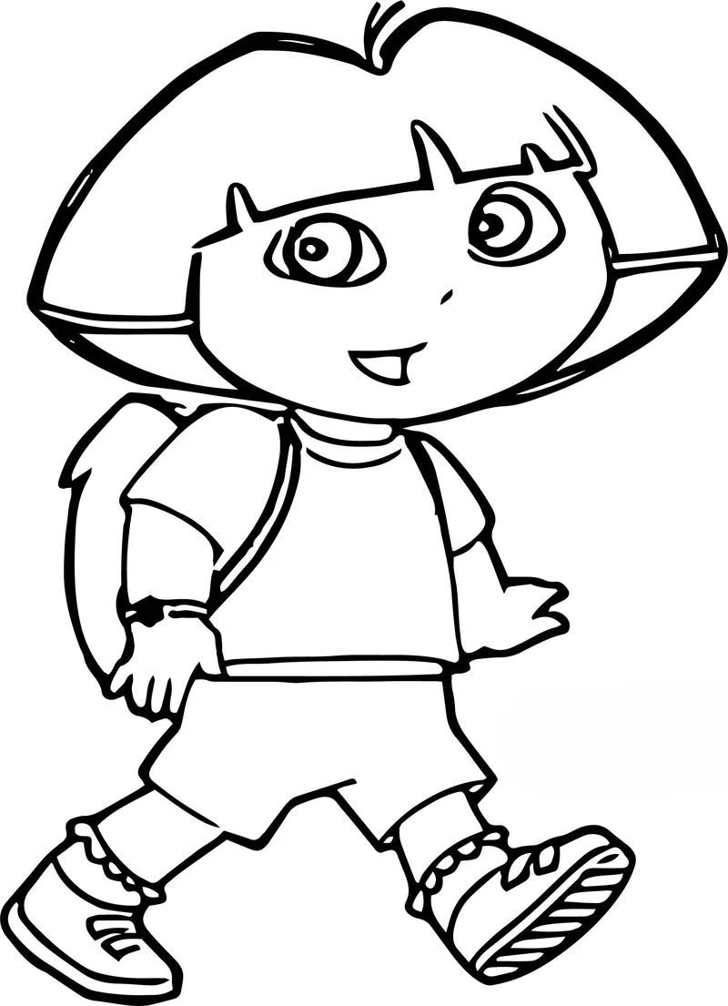 Tranh tô màu Dora the Explorer 42