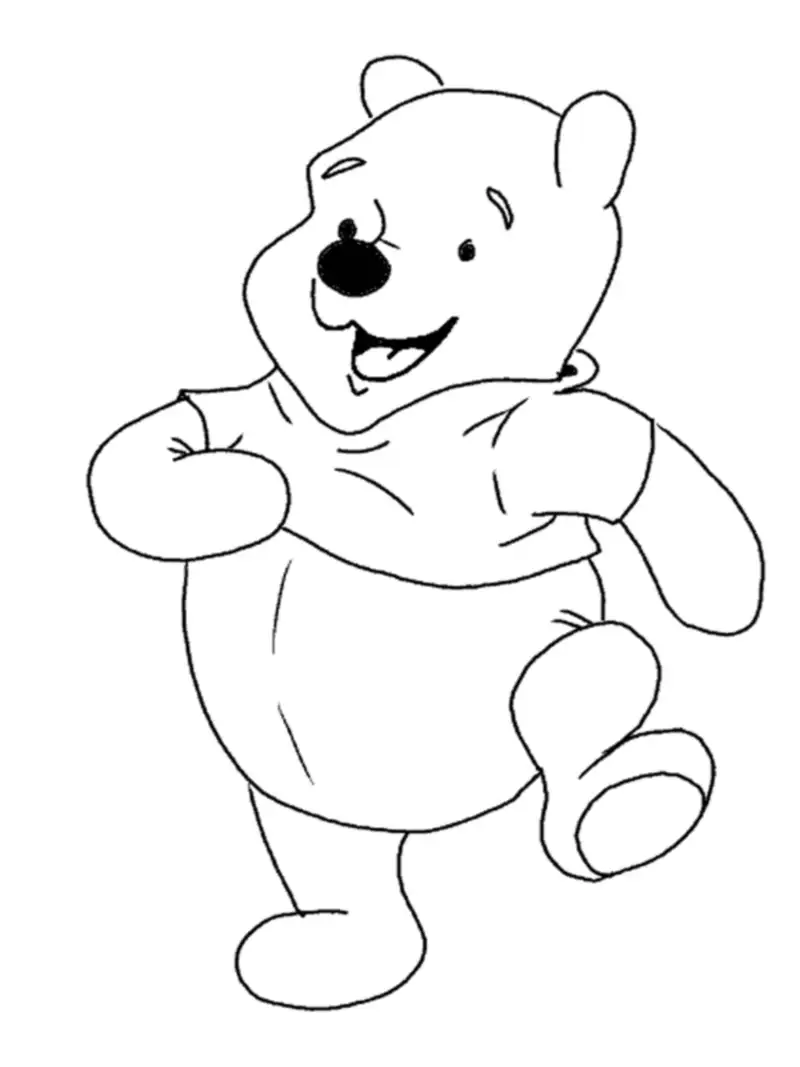 tranh tô màu Winnie the Pooh 43