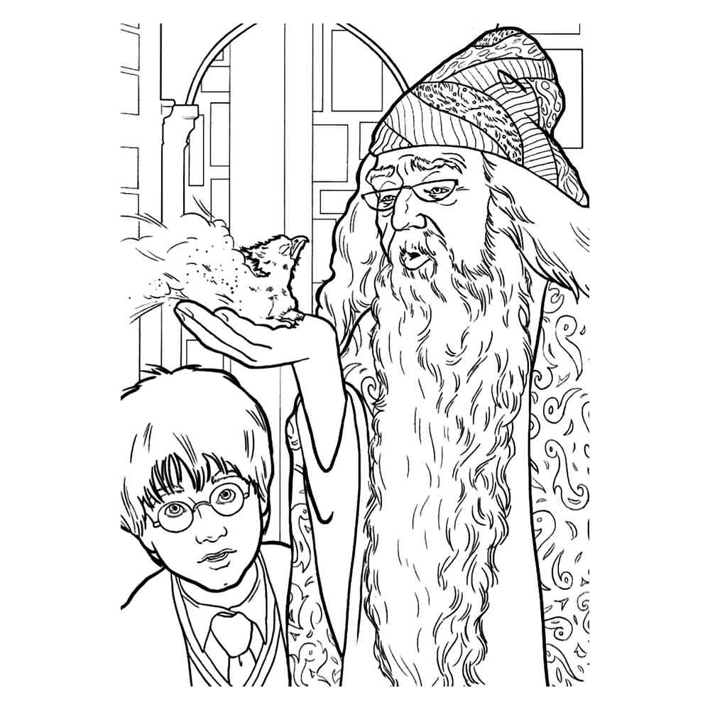 Tranh tô màu Harry Potter 1