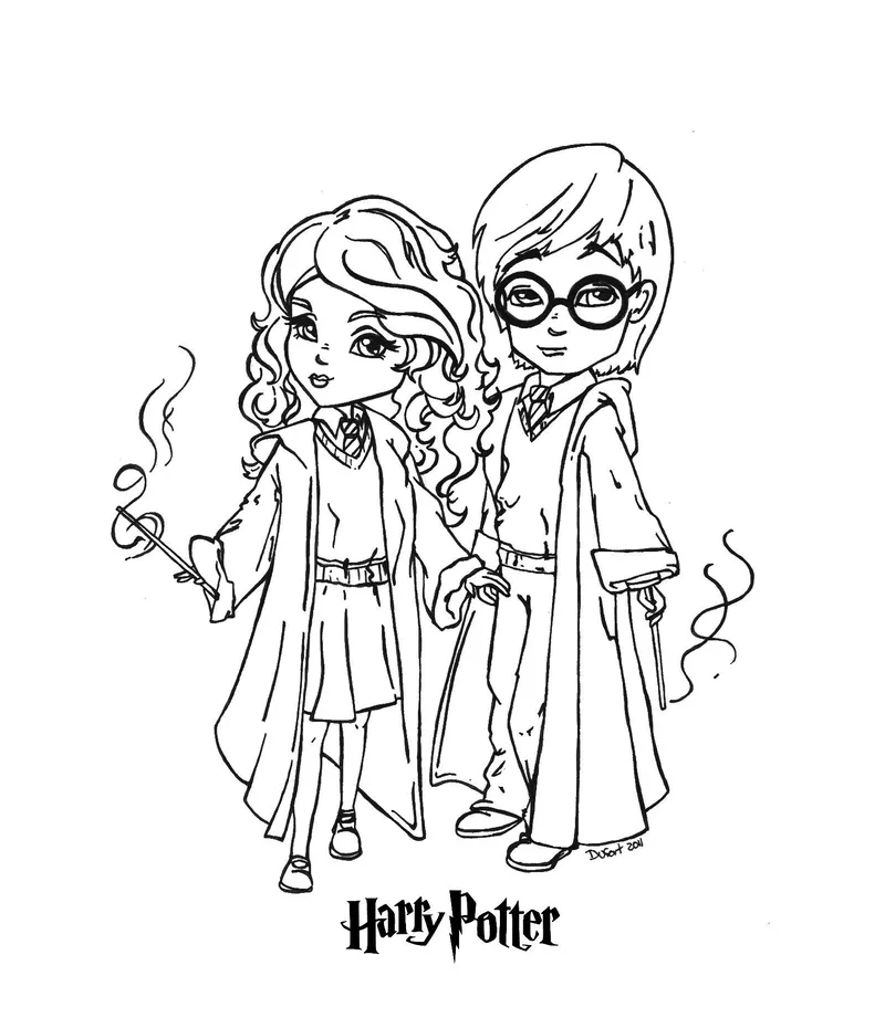 Tranh tô màu Harry Potter 18