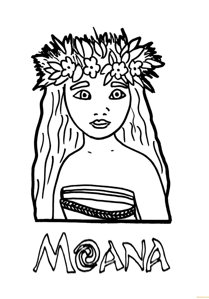 Tranh tô màu Moana 41