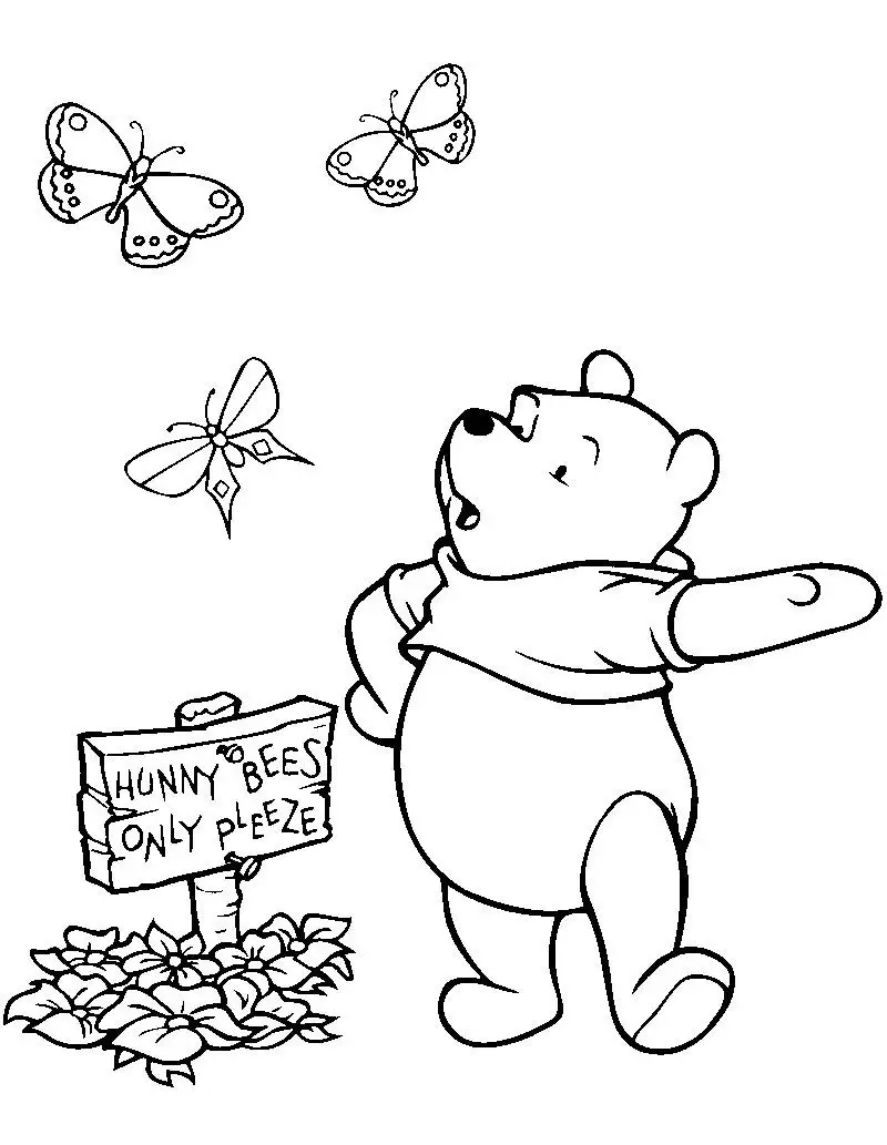 Bộ Sưu tập tranh tô màu Winnie the Pooh đẹp nhất cho  bé 7