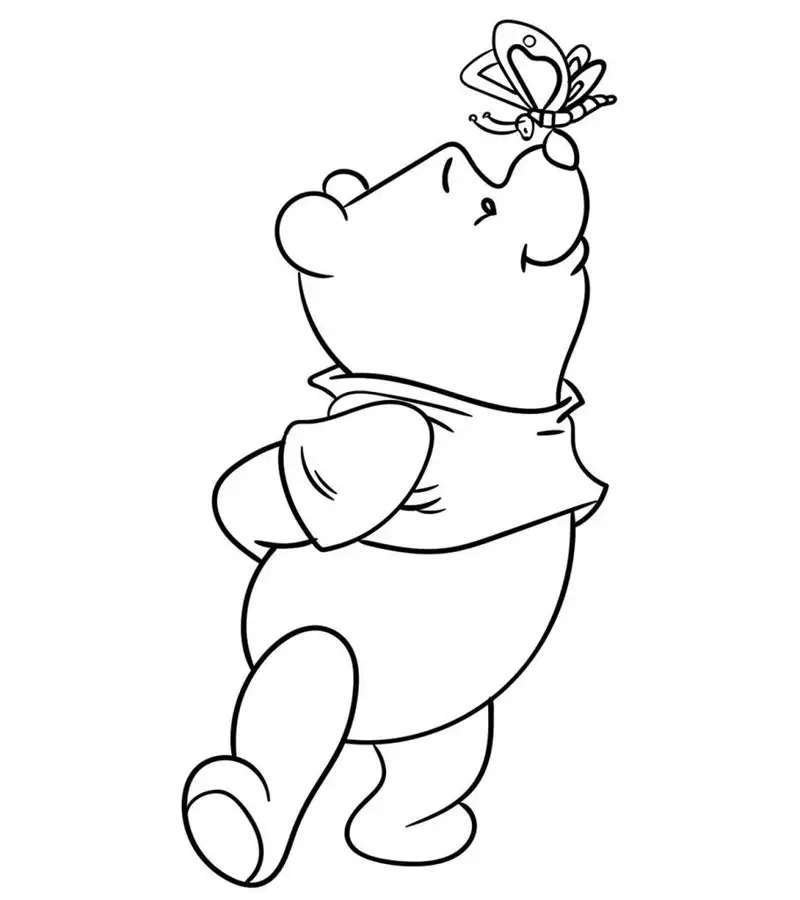 tranh tô màu Winnie the Pooh 8