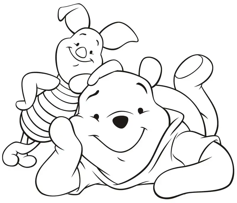 tranh tô màu Winnie the Pooh 12