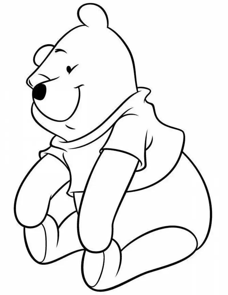 tranh tô màu Winnie the Pooh 14