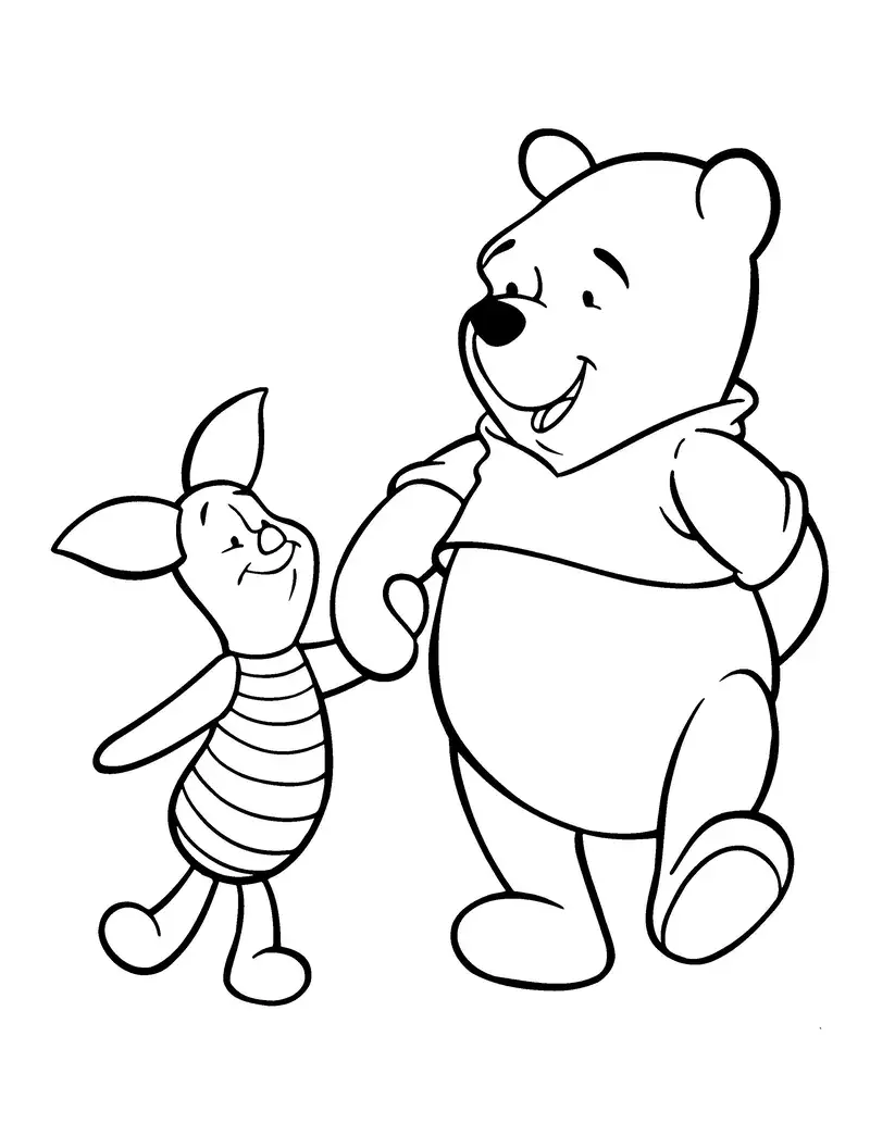 tranh tô màu Winnie the Pooh 19