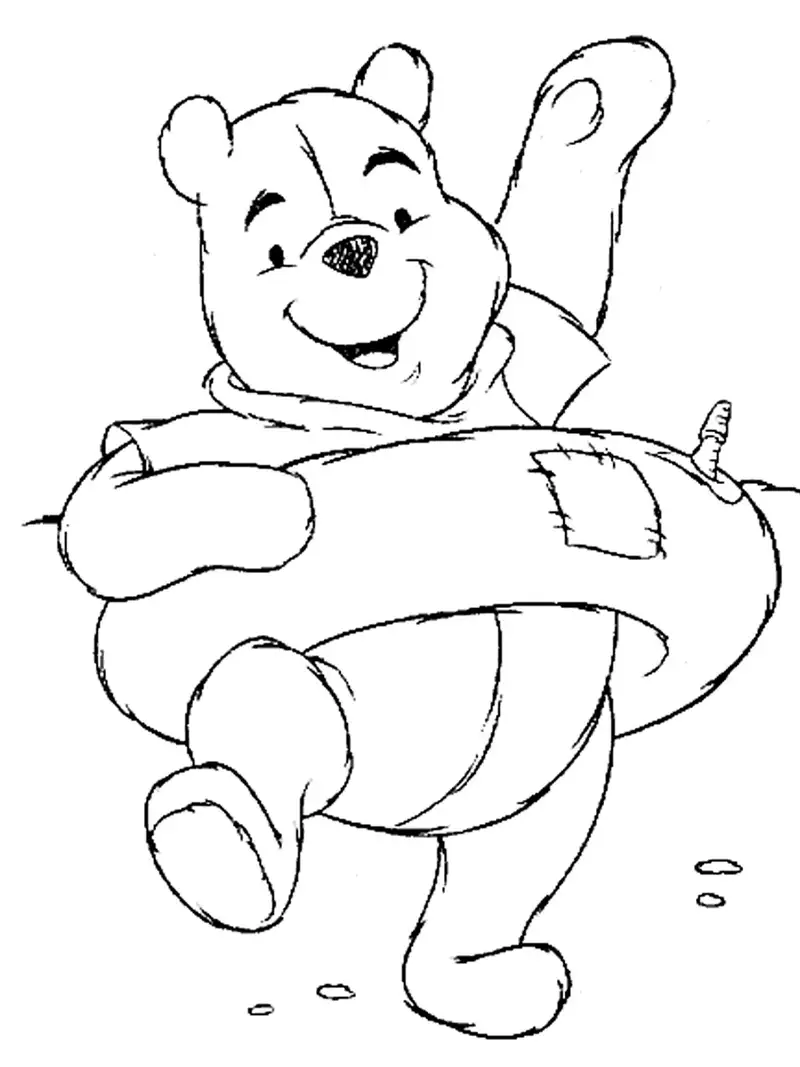 tranh tô màu Winnie the Pooh 20