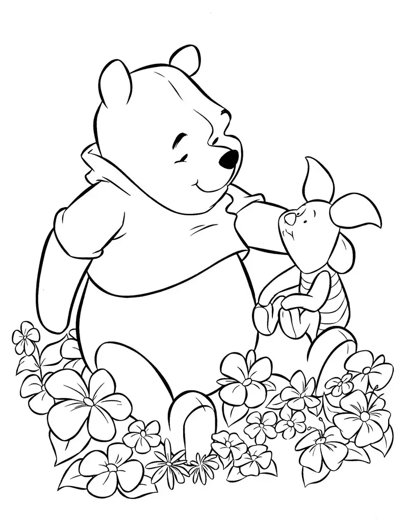 tranh tô màu Winnie the Pooh 23