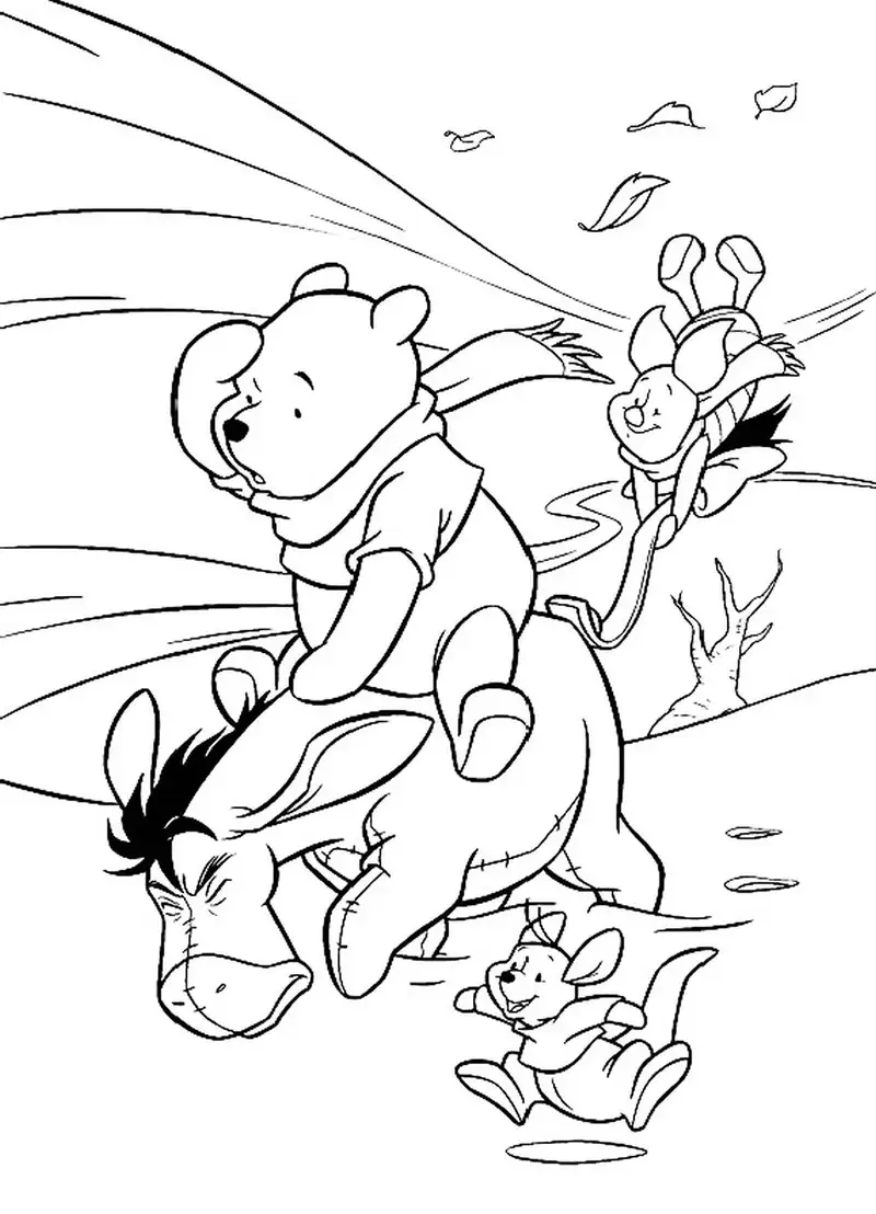 tranh tô màu Winnie the Pooh 25