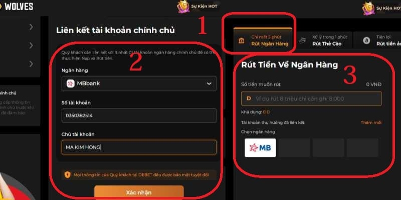 Hướng dẫn cách rút tiền Debet cho tân binh chi tiết 