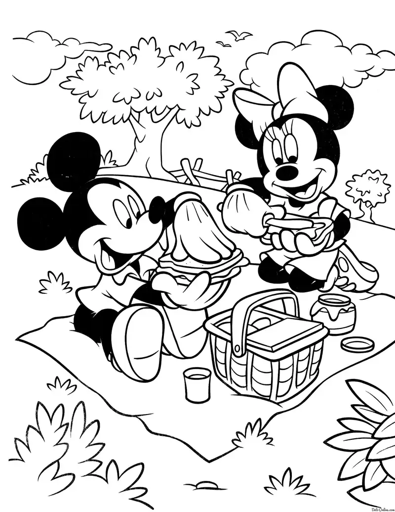 Hình vẽ chuột Mickey cực kỳ sinh động và cuốn hút