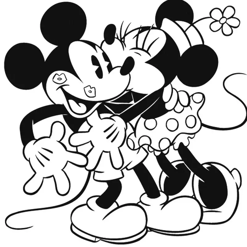 Tranh tô màu chuột Mickey mang lại niềm vui cho trẻ em