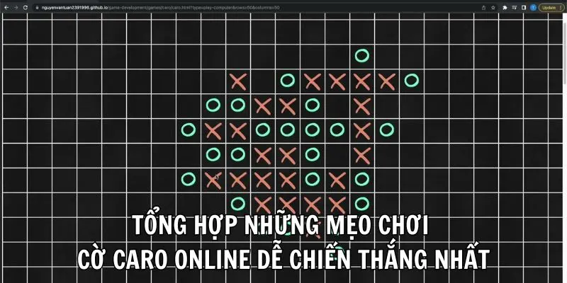 Tổng hợp những mẹo chơi cờ caro online dễ chiến thắng nhất